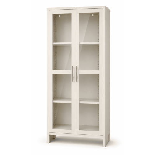 WLS SWING GLASS DOOR CABINET, BEIGE 1800X800X350MM